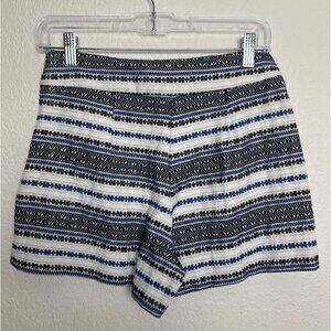 GAP Womens City Shorts Multi Color Tapestry Weave Sz 2